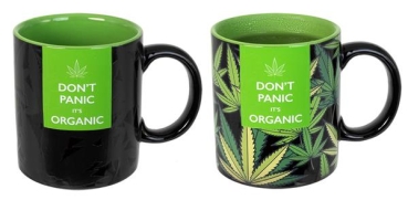 Kaffeebecher Tasse Keramikbecher Cannabis Heat-Change Thermal-Effekt Becher